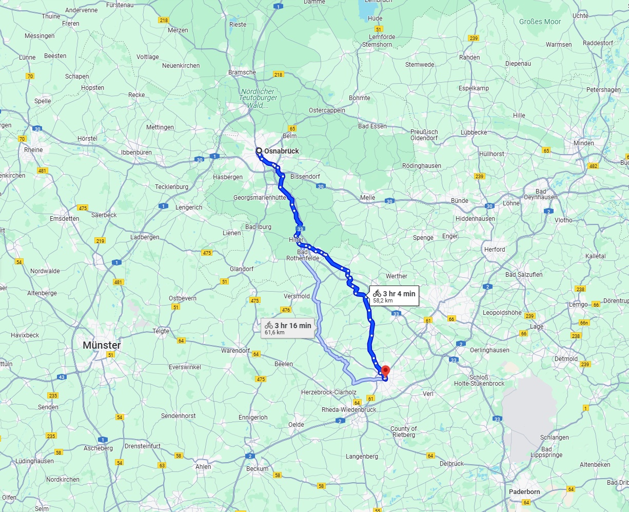 Anreise von Osnabrück Zu Gütersloh Über 