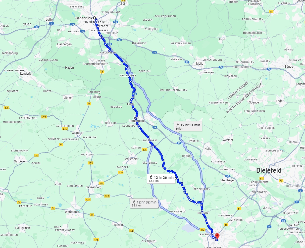 Anreise von Osnabrück Zu Gütersloh Über 