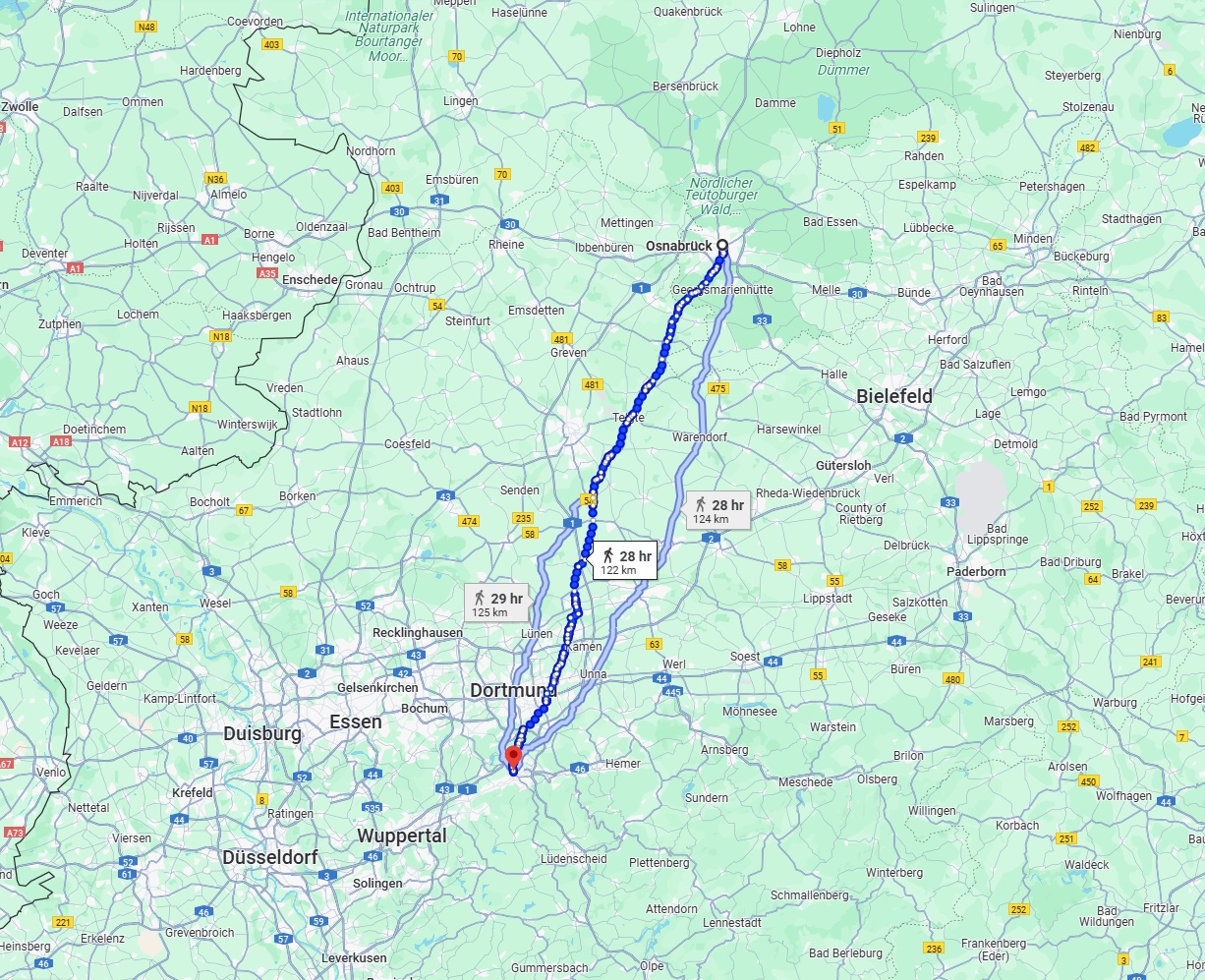 Anreise von Osnabrück Zu Hagen Über 
