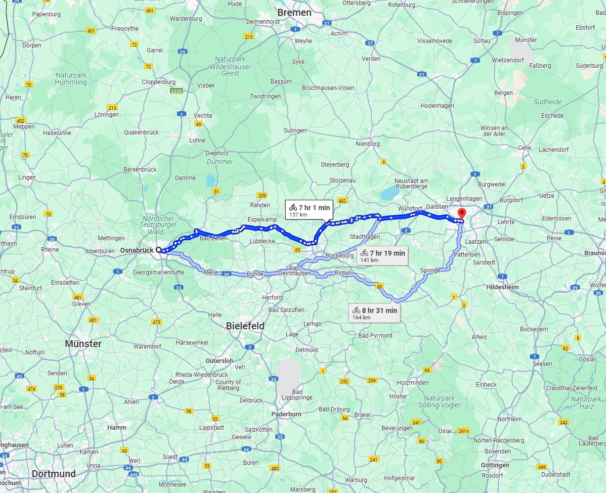 Anreise von Osnabrück Zu Hannover Über 
