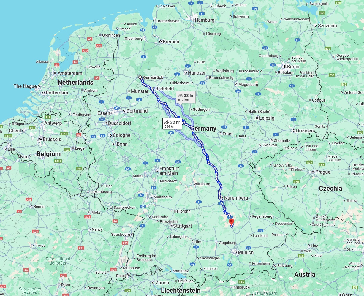 Anreise von Osnabrück Zu Ingolstadt Über 
