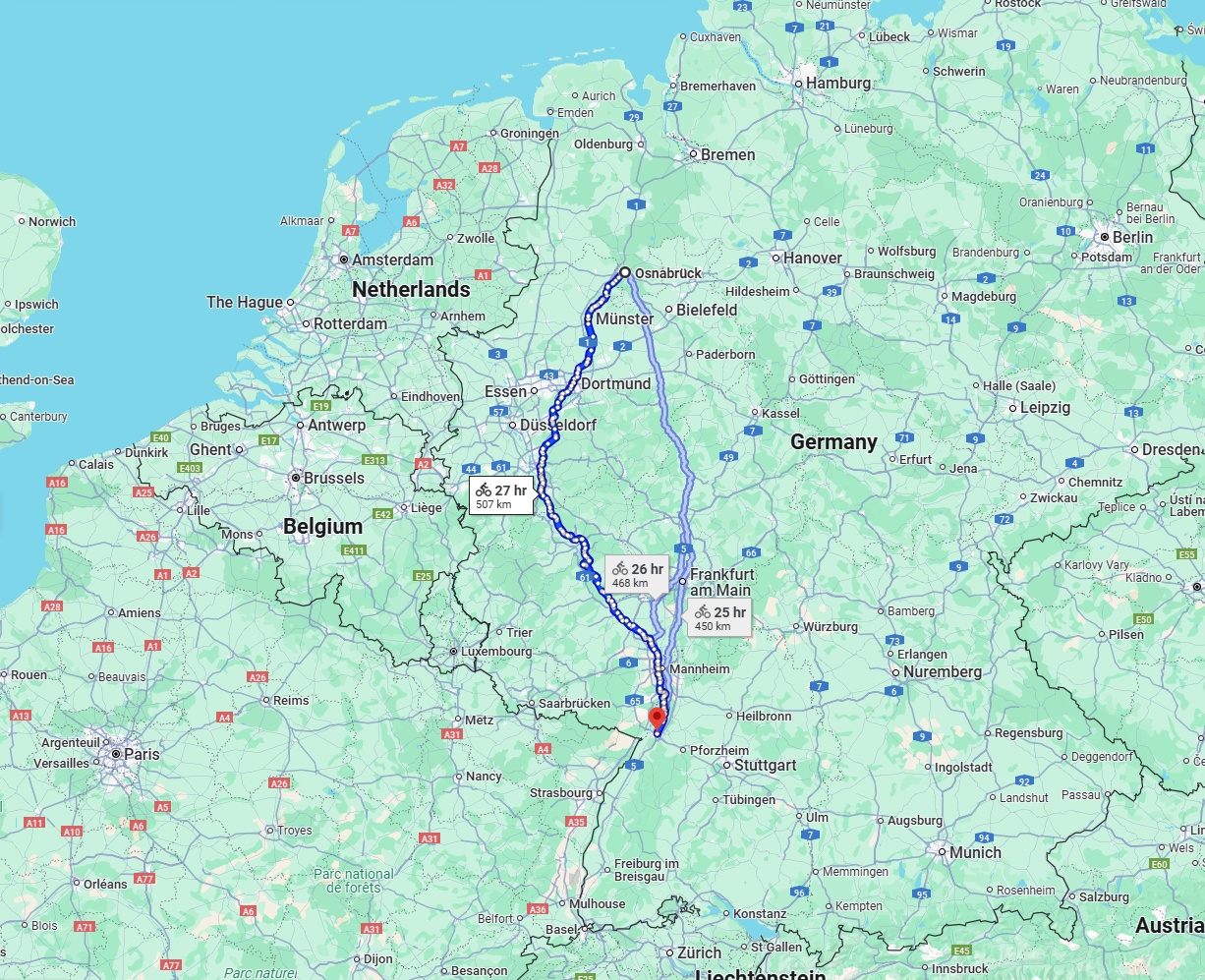 Anreise von Osnabrück Zu Karlsruhe Über 