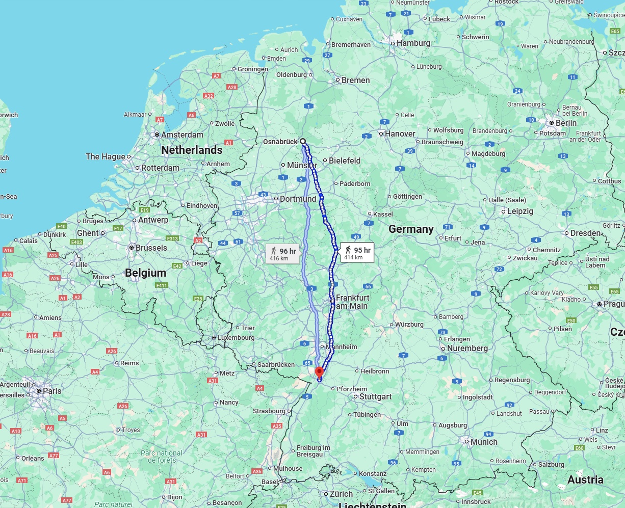 Anreise von Osnabrück Zu Karlsruhe Über 