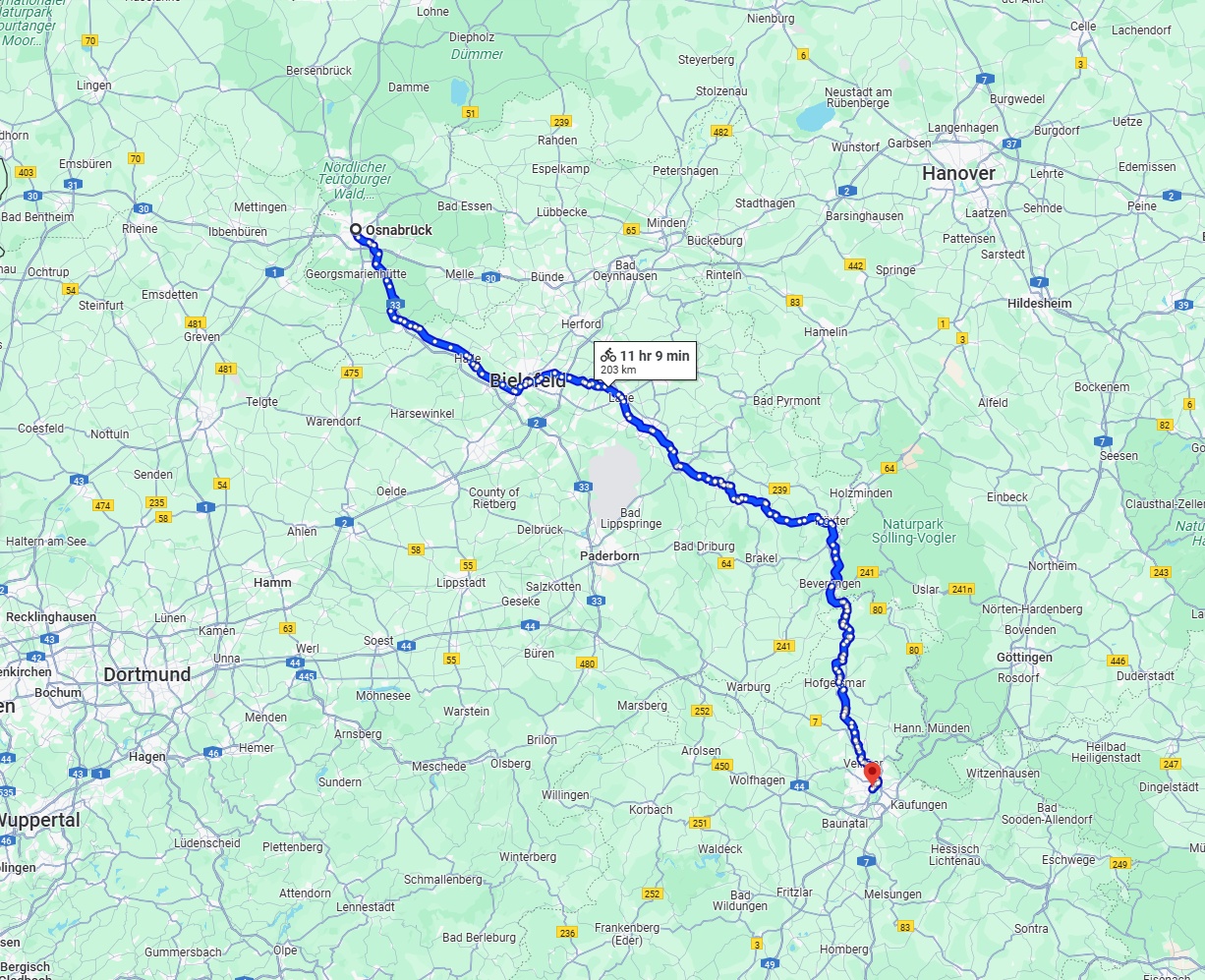 Anreise von Osnabrück Zu Kassel Über 