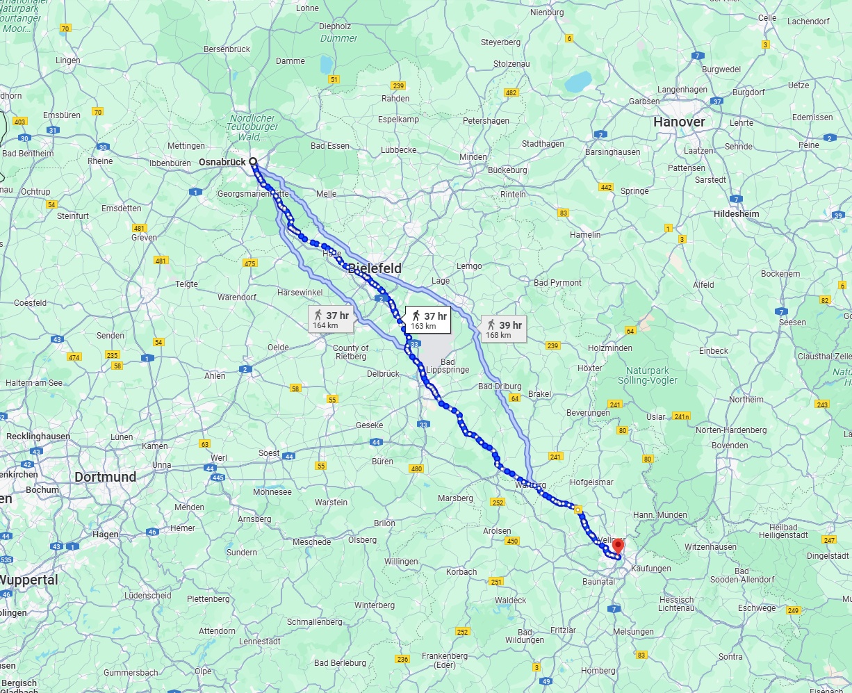 Anreise von Osnabrück Zu Kassel Über 