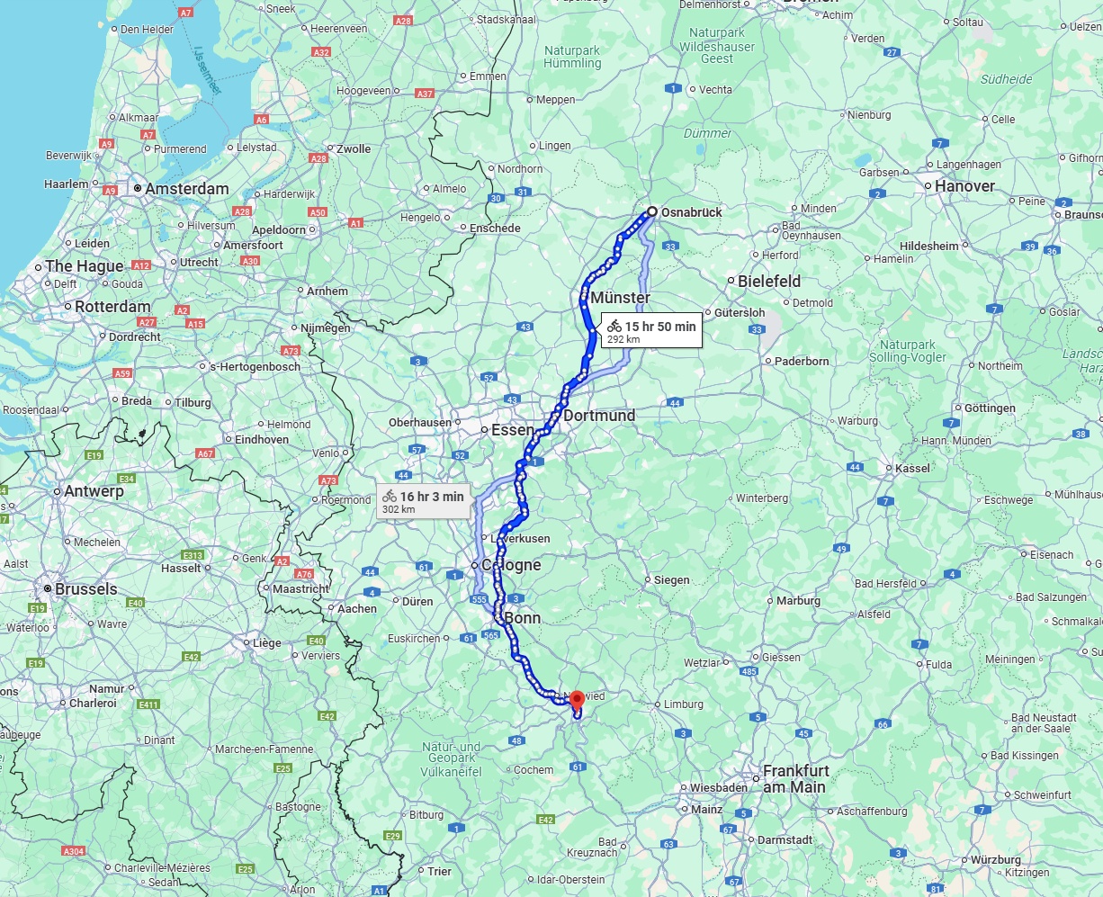 Anreise von Osnabrück Zu Koblenz Über 