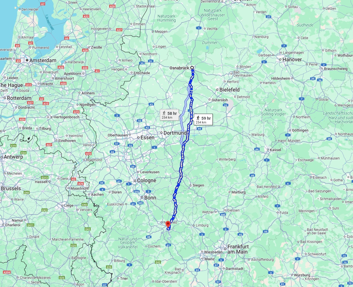 Anreise von Osnabrück Zu Koblenz Über 