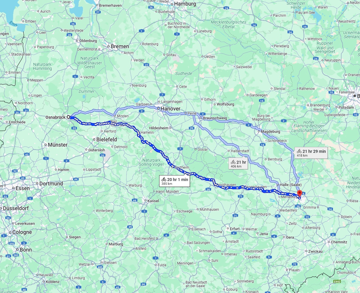 Anreise von Osnabrück Zu Leipzig Über 