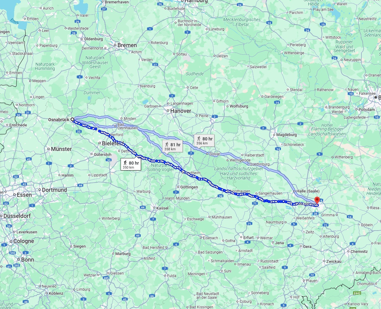 Anreise von Osnabrück Zu Leipzig Über 