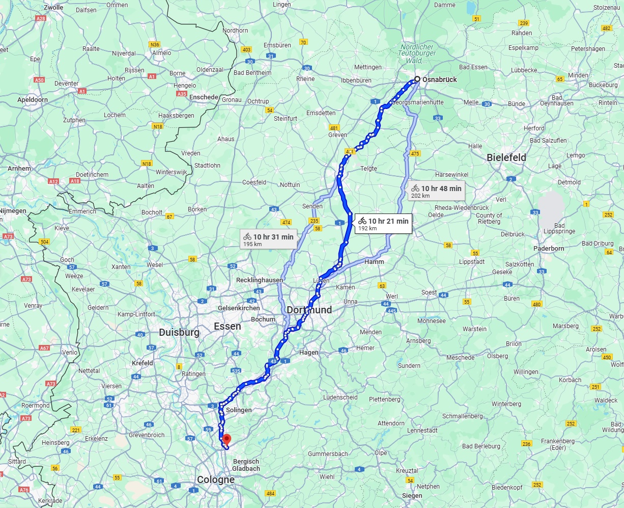 Anreise von Osnabrück Zu Leverkusen Über 