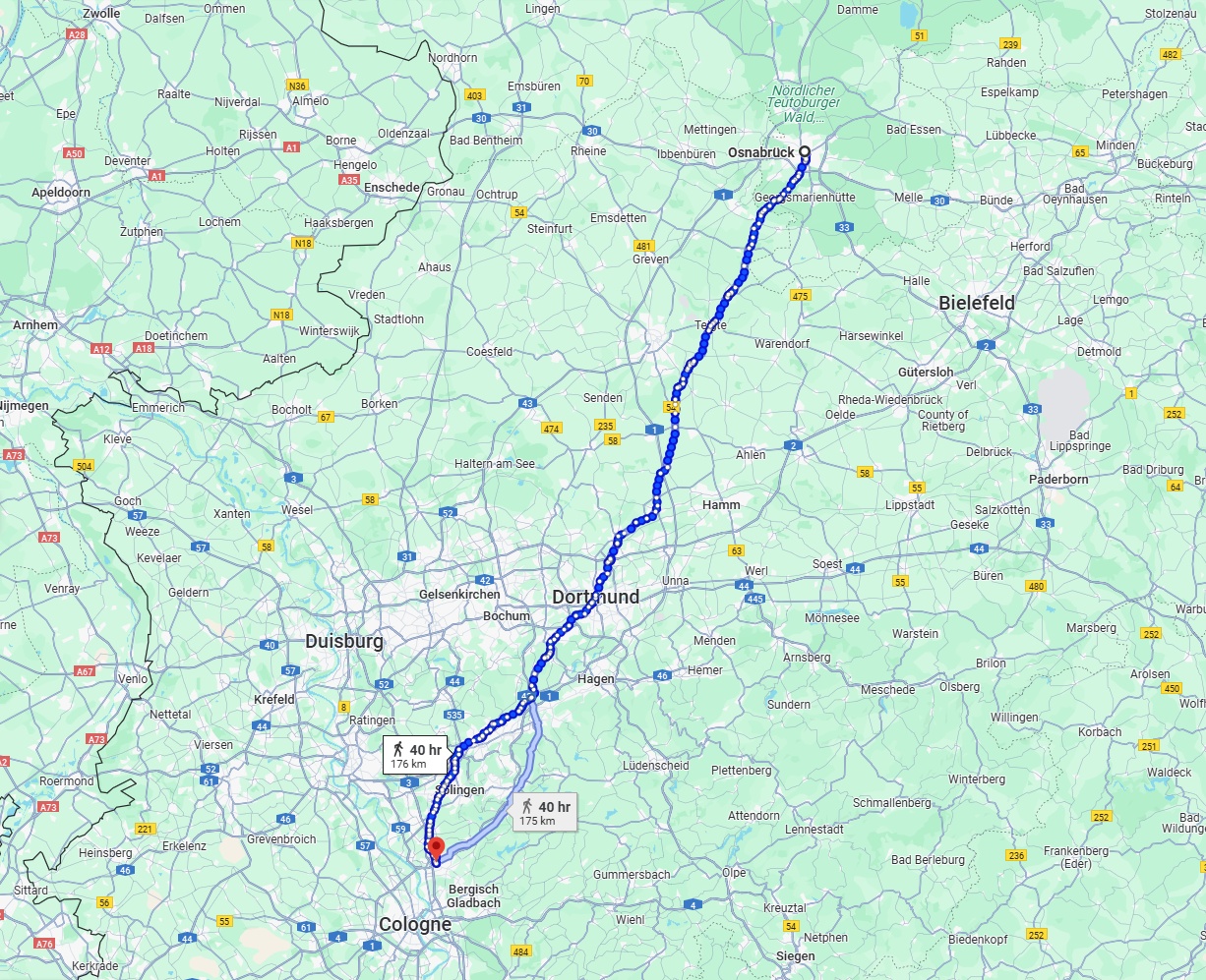 Anreise von Osnabrück Zu Leverkusen Über 