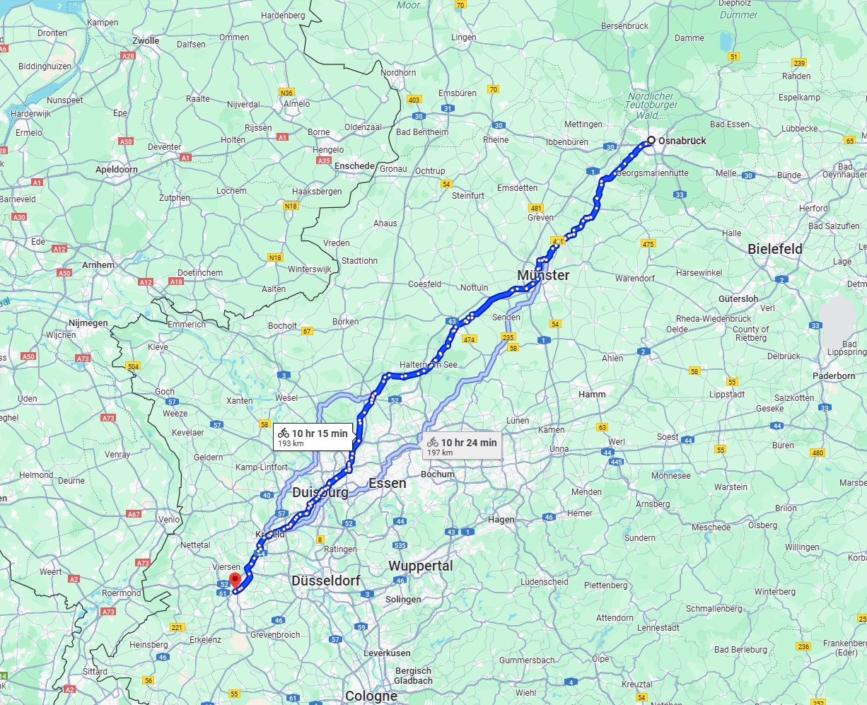 Anreise von Osnabrück Zu Mönchengladbach Über 