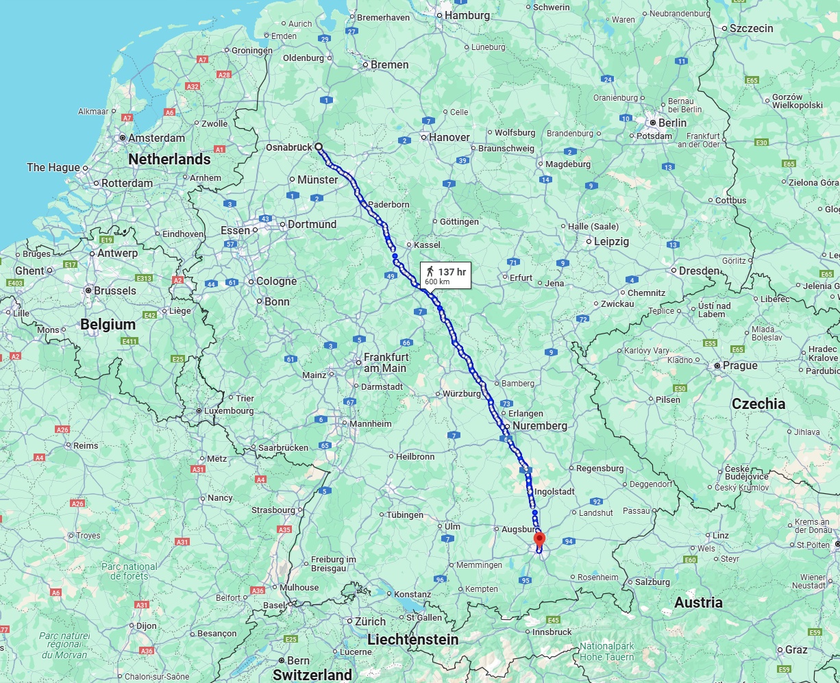 Anreise von Osnabrück Zu München Über 