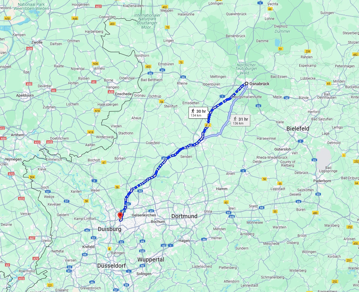 Anreise von Osnabrück Zu Oberhausen Über 