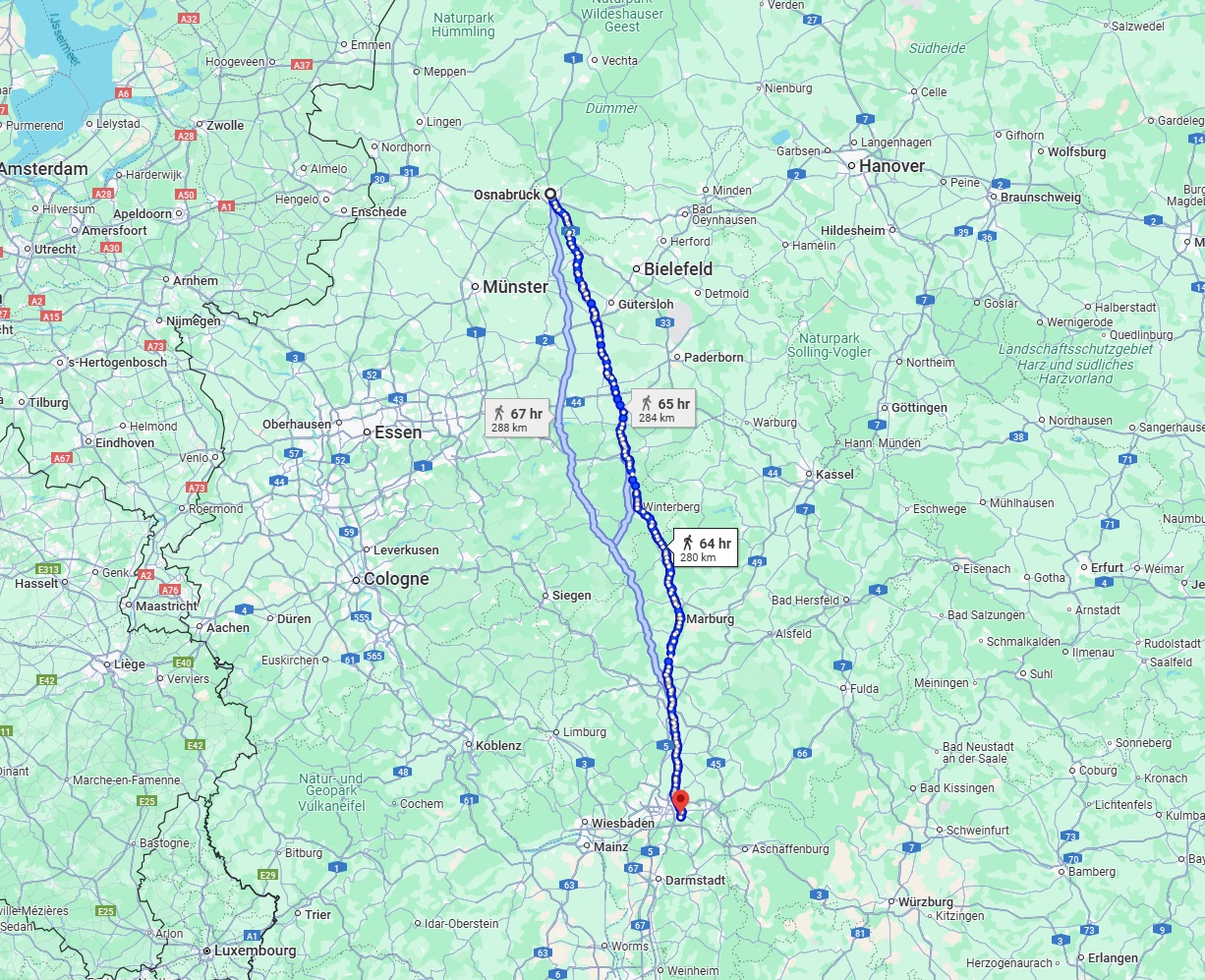 Anreise von Osnabrück Zu Offenbach am Main Über 