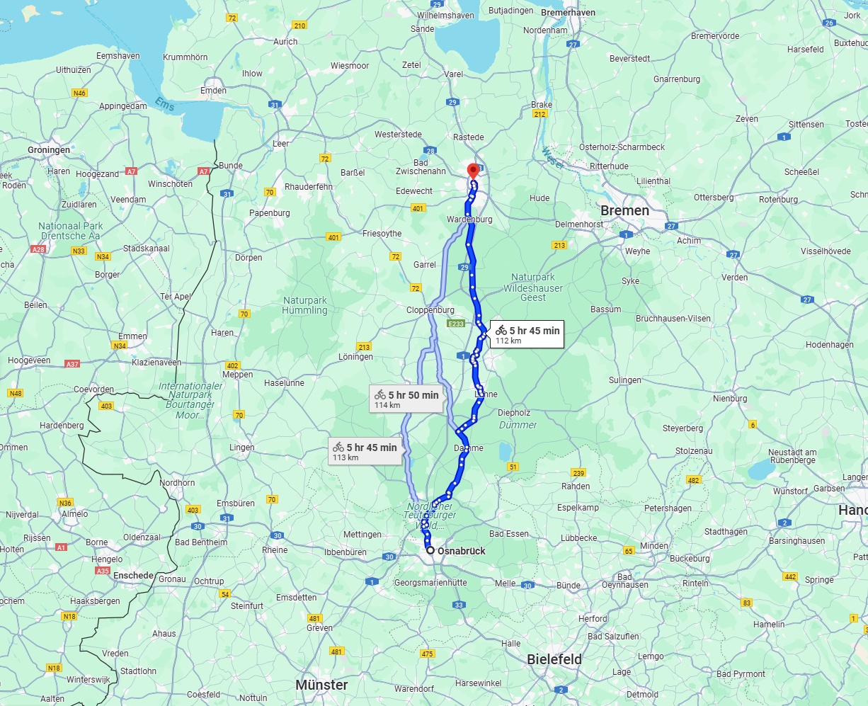 Anreise von Osnabrück Zu Oldenburg Über 