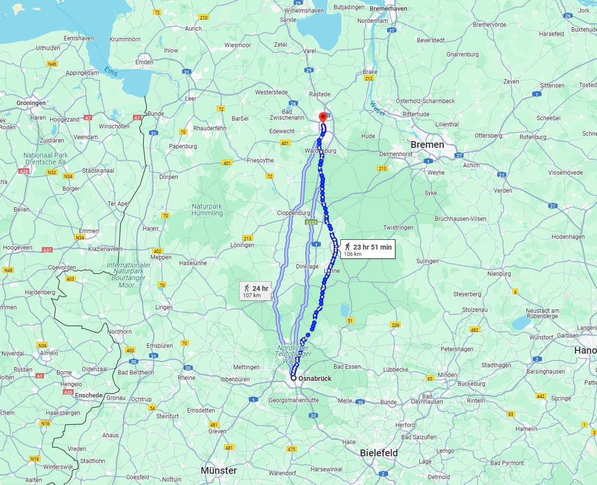 Anreise von Osnabrück Zu Oldenburg Über 