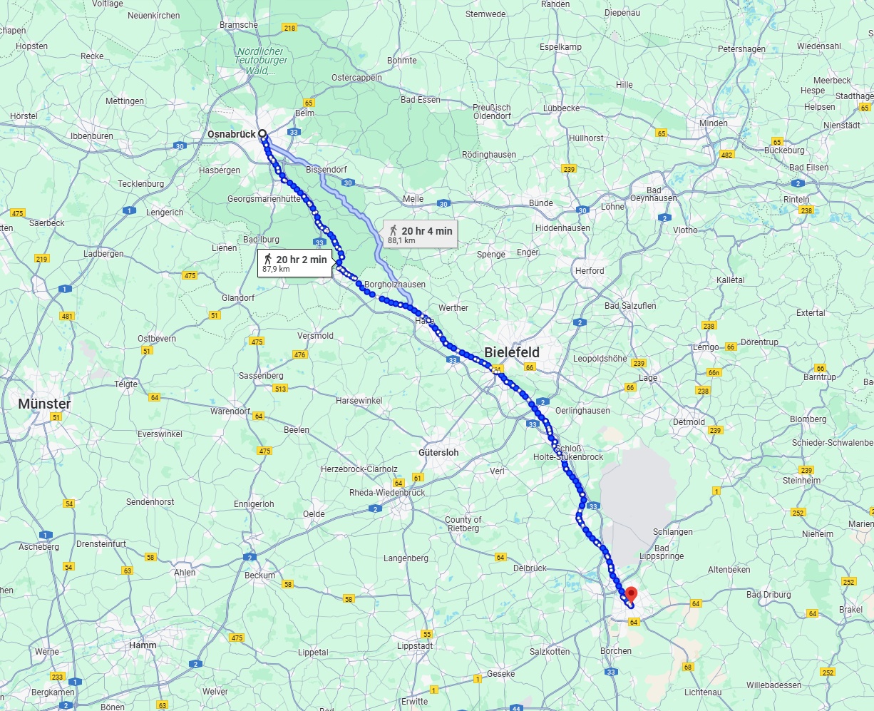 Anreise von Osnabrück Zu Paderborn Über 