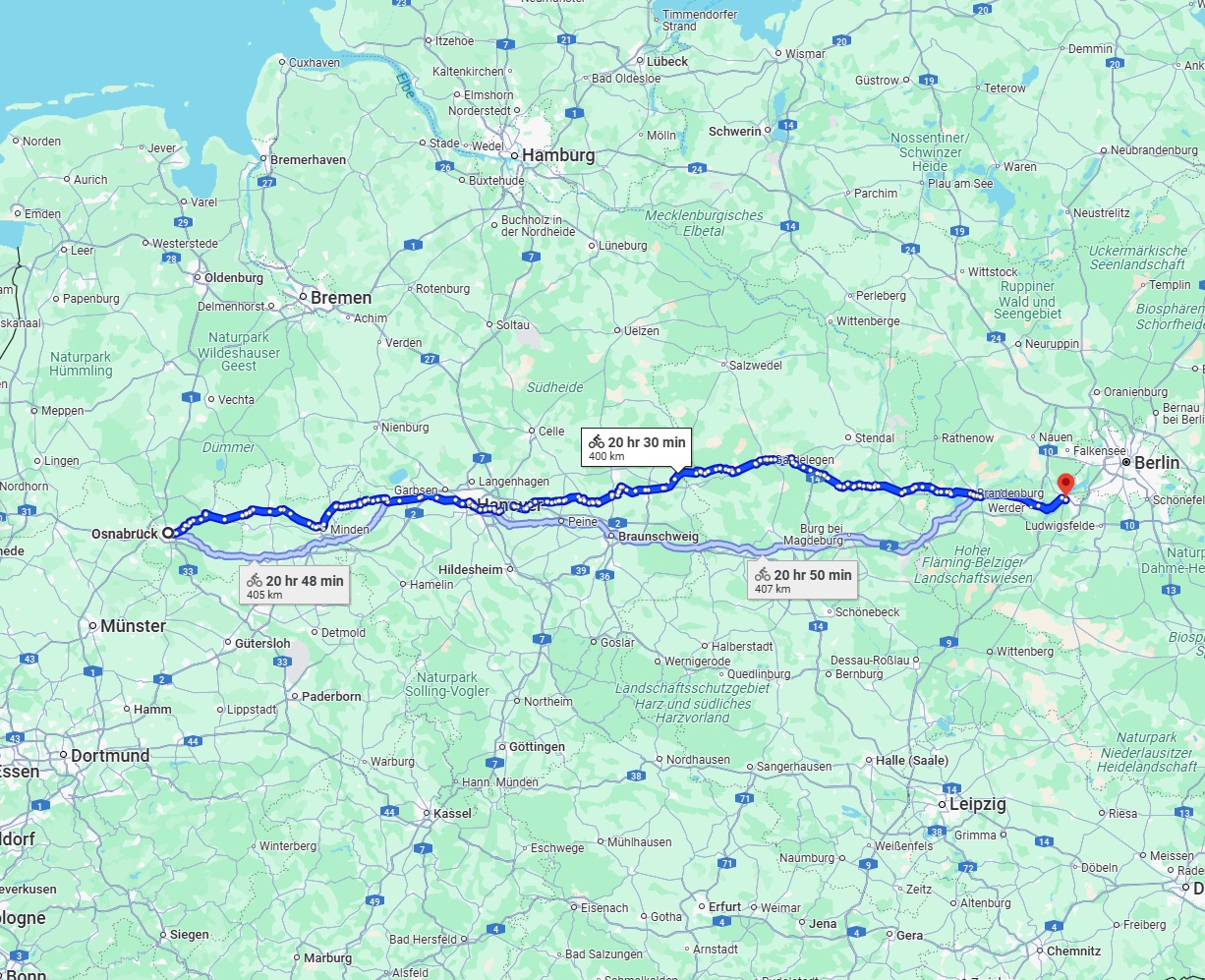 Anreise von Osnabrück Zu Potsdam Über 