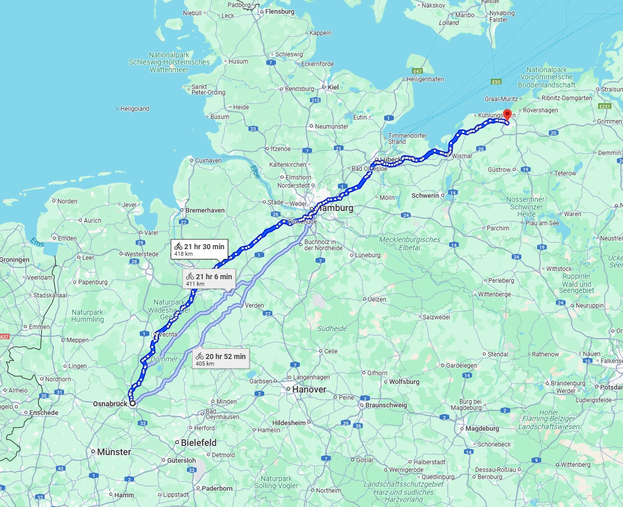 Anreise von Osnabrück Zu Rostock Über 