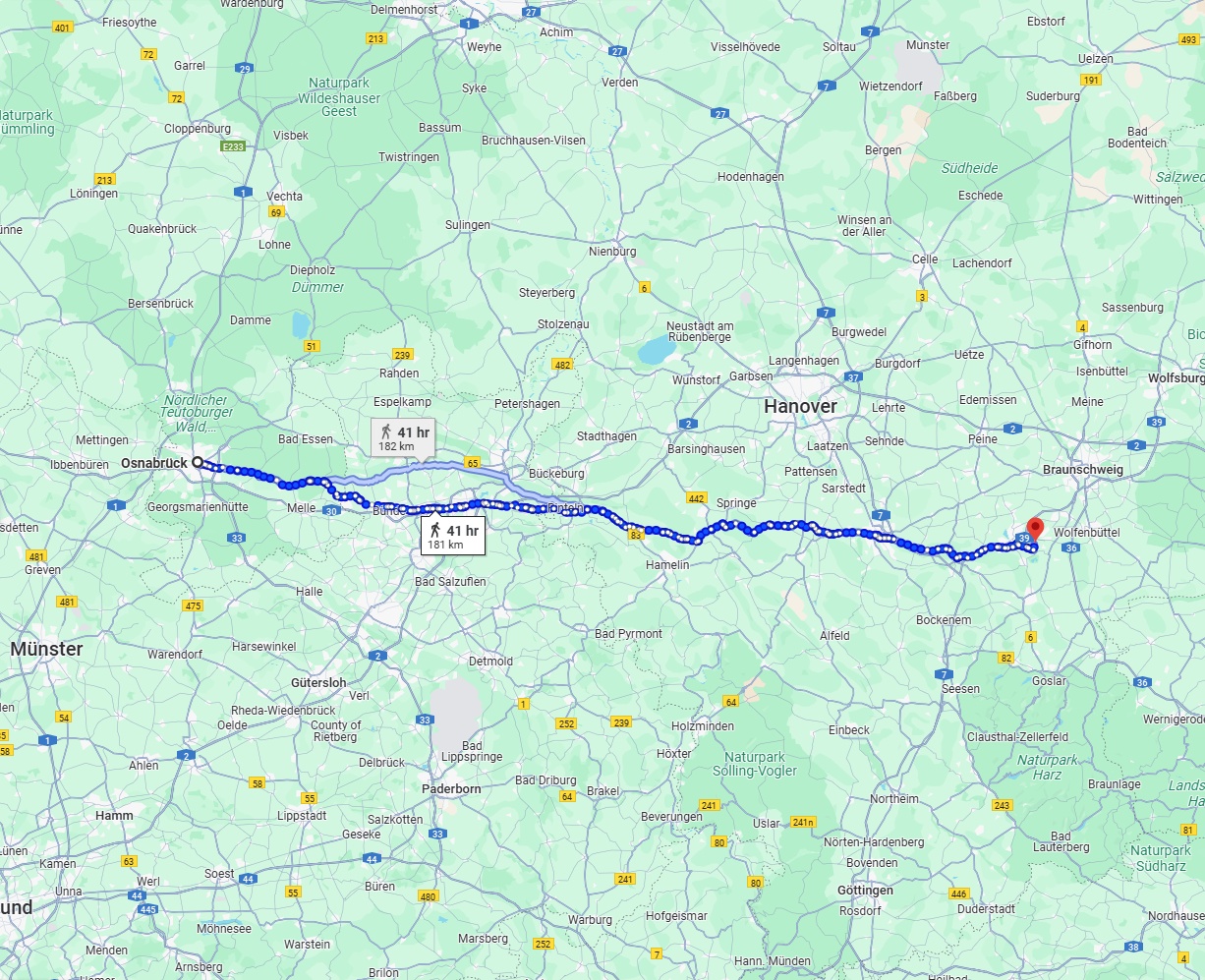 Anreise von Osnabrück Zu Salzgitter Über 