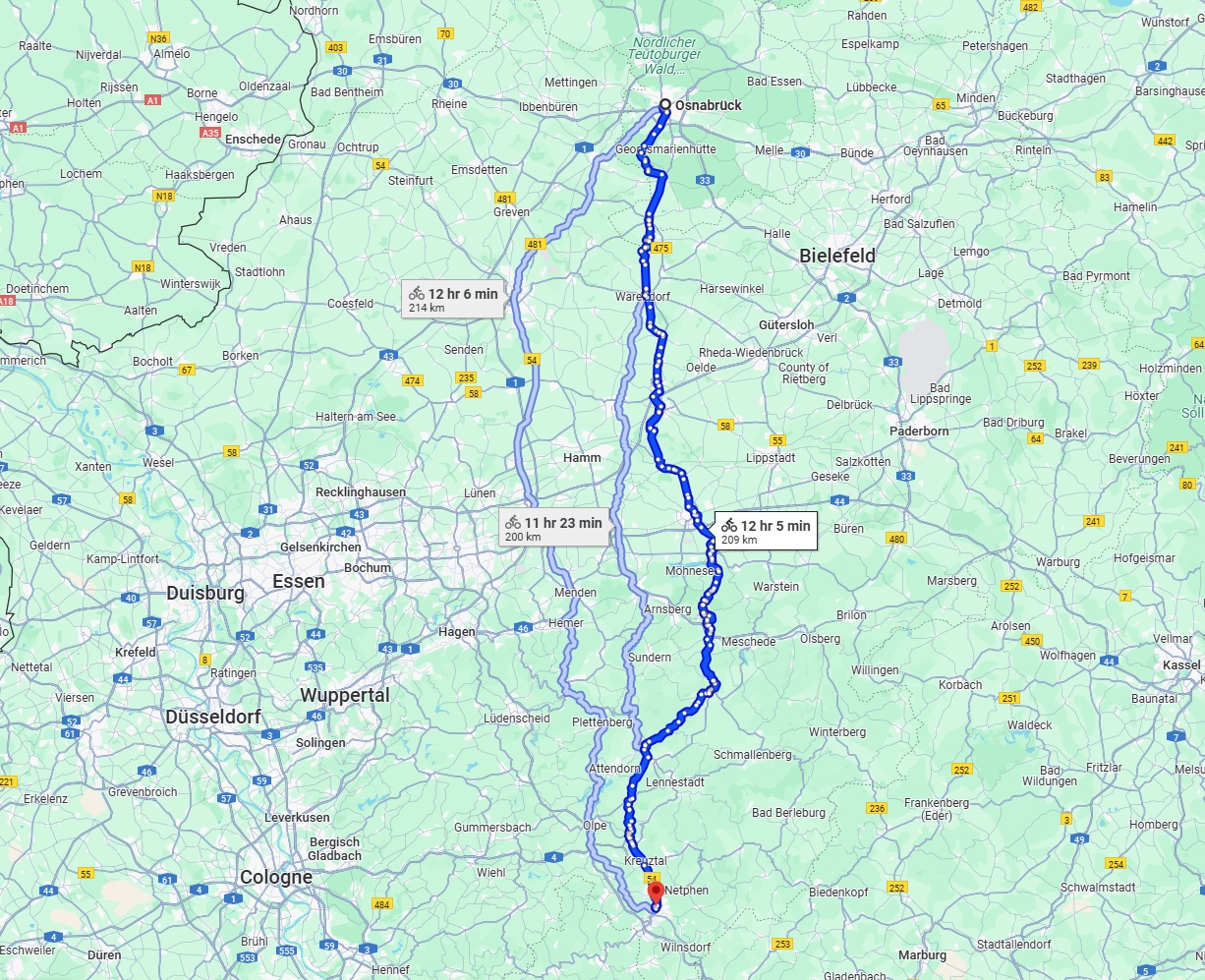 Anreise von Osnabrück Zu Siegen Über 