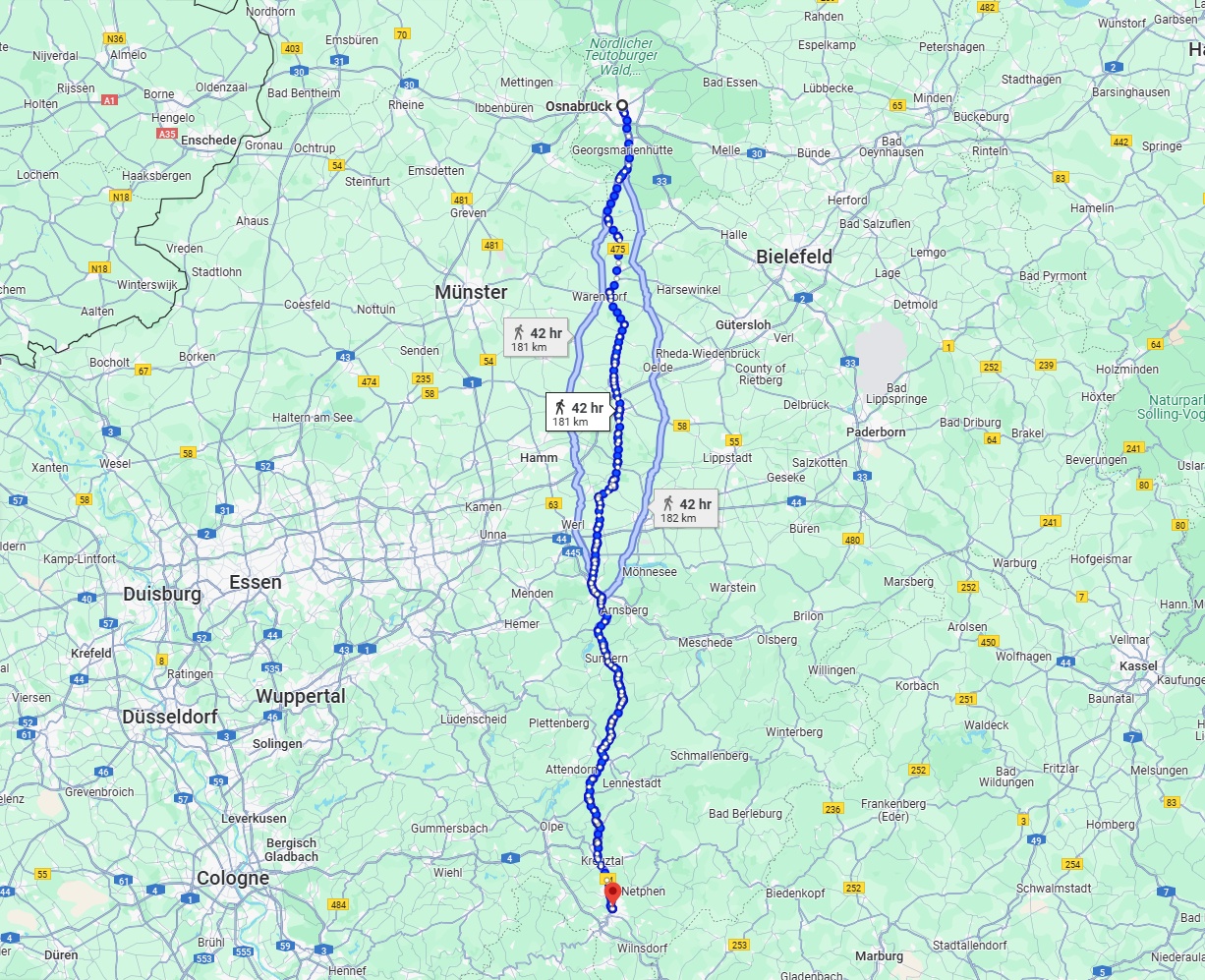 Anreise von Osnabrück Zu Siegen Über 