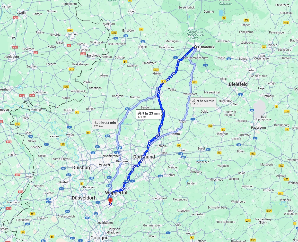 Anreise von Osnabrück Zu Solingen Über 