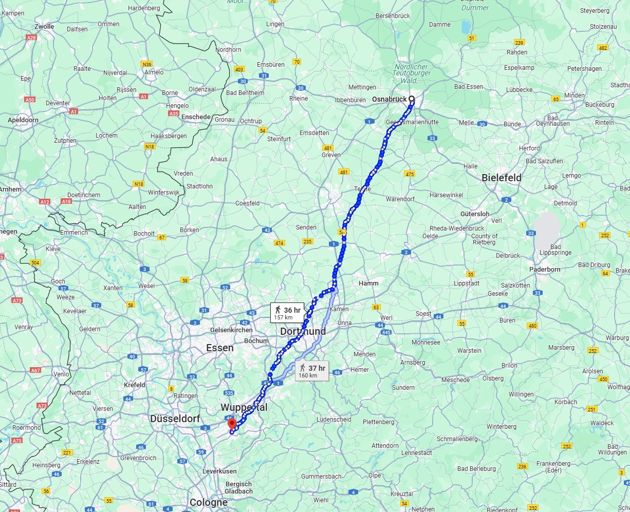 Anreise von Osnabrück Zu Solingen Über 
