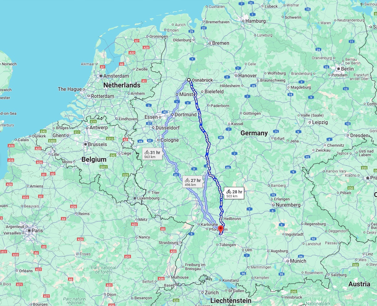 Anreise von Osnabrück Zu Stuttgart Über 