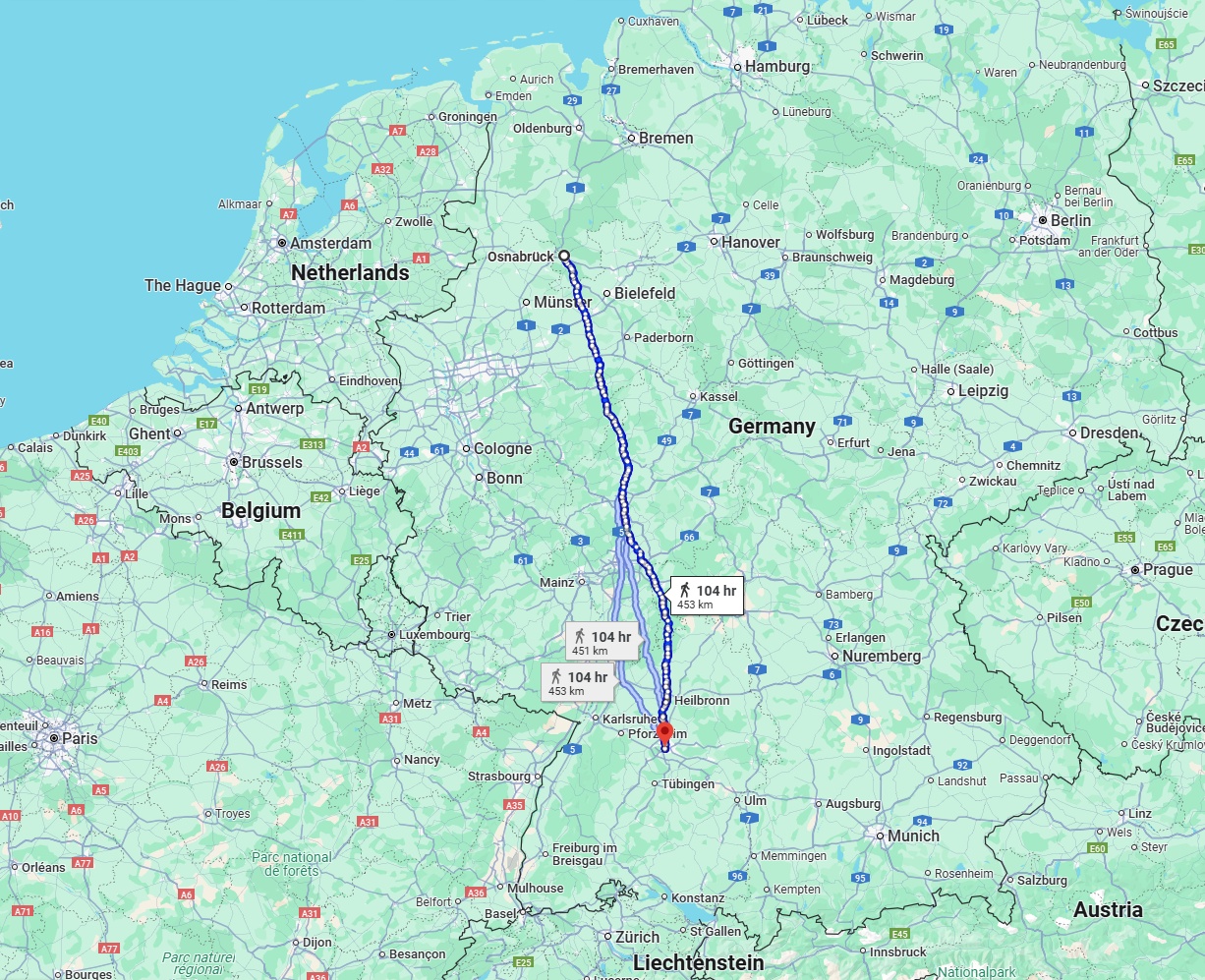 Anreise von Osnabrück Zu Stuttgart Über 