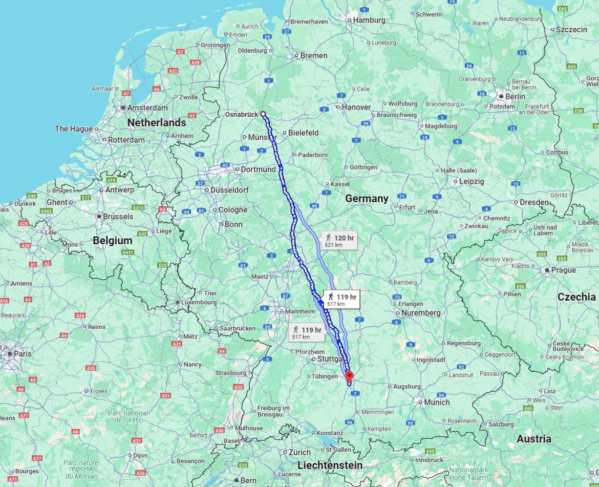 Anreise von Osnabrück Zu Ulm Über 