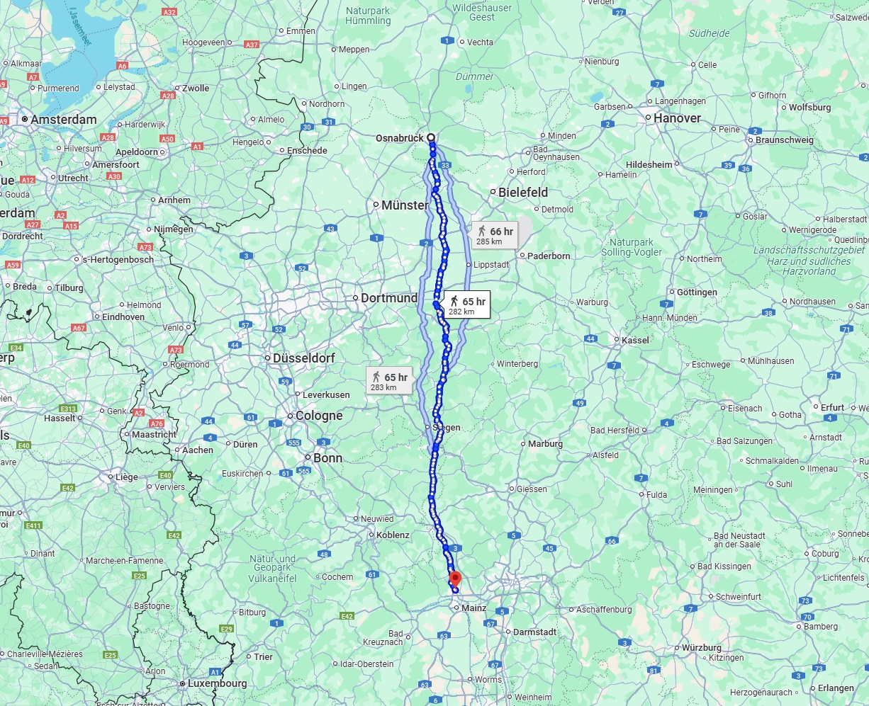 Anreise von Osnabrück Zu Wiesbaden Über 