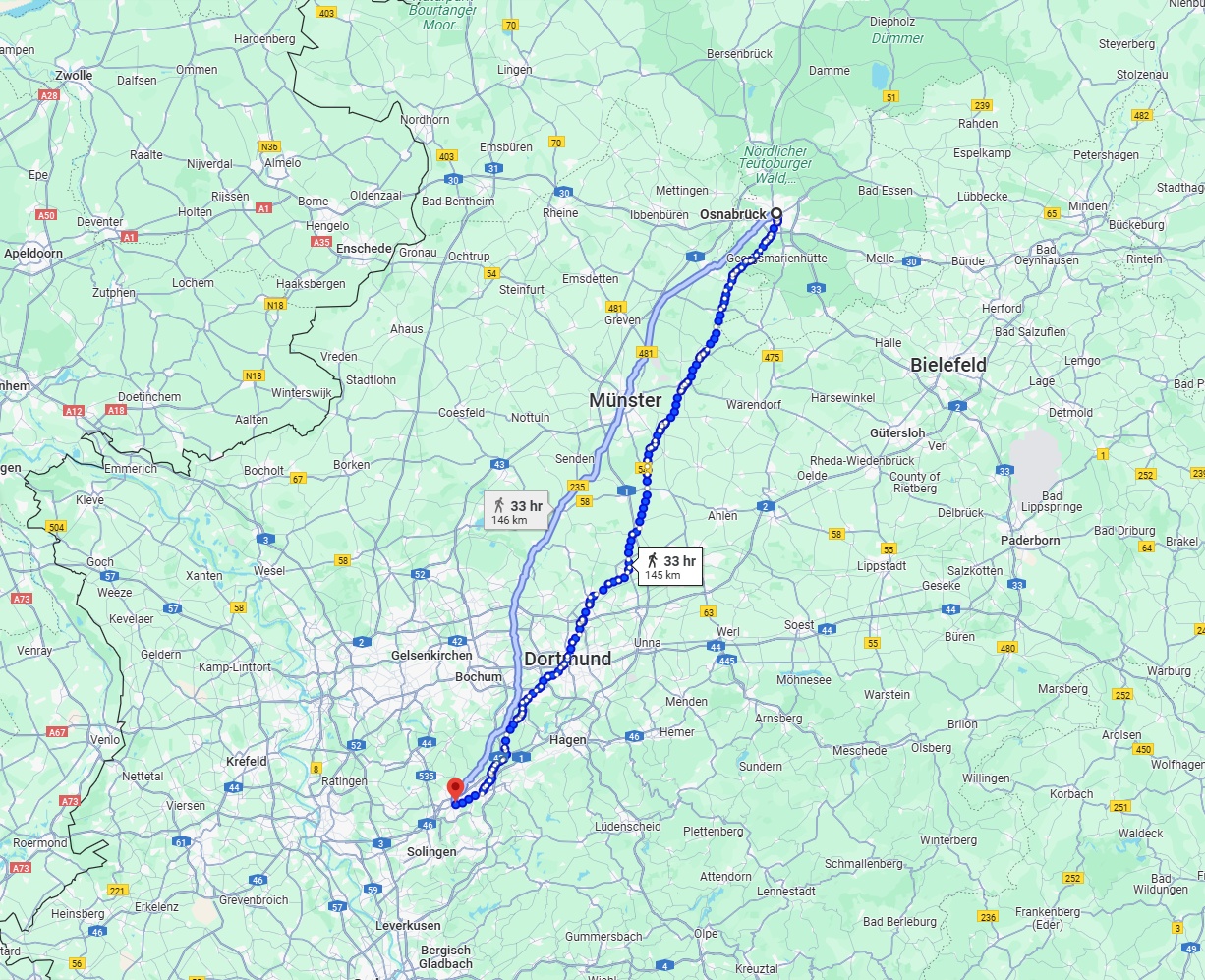 Anreise von Osnabrück Zu Wuppertal Über 