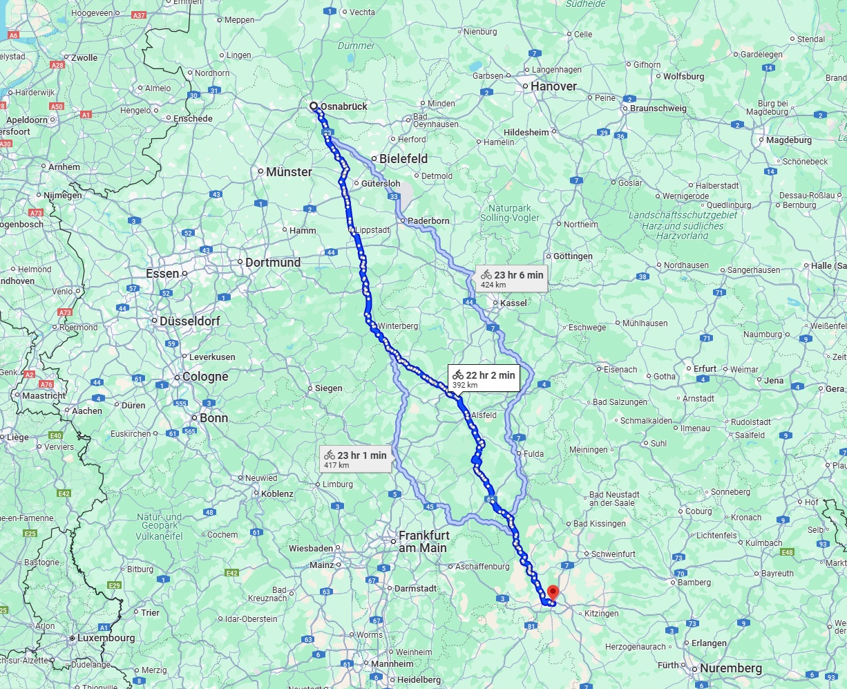 Anreise von Osnabrück Zu Würzburg Über 