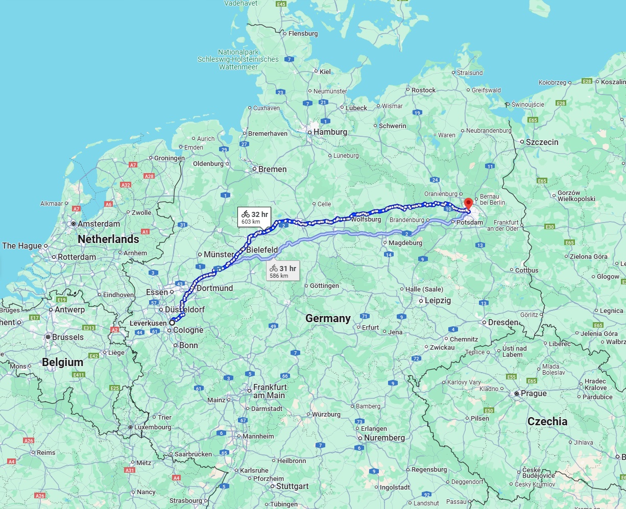 Anreise von Leverkusen Zu Berlin Über 