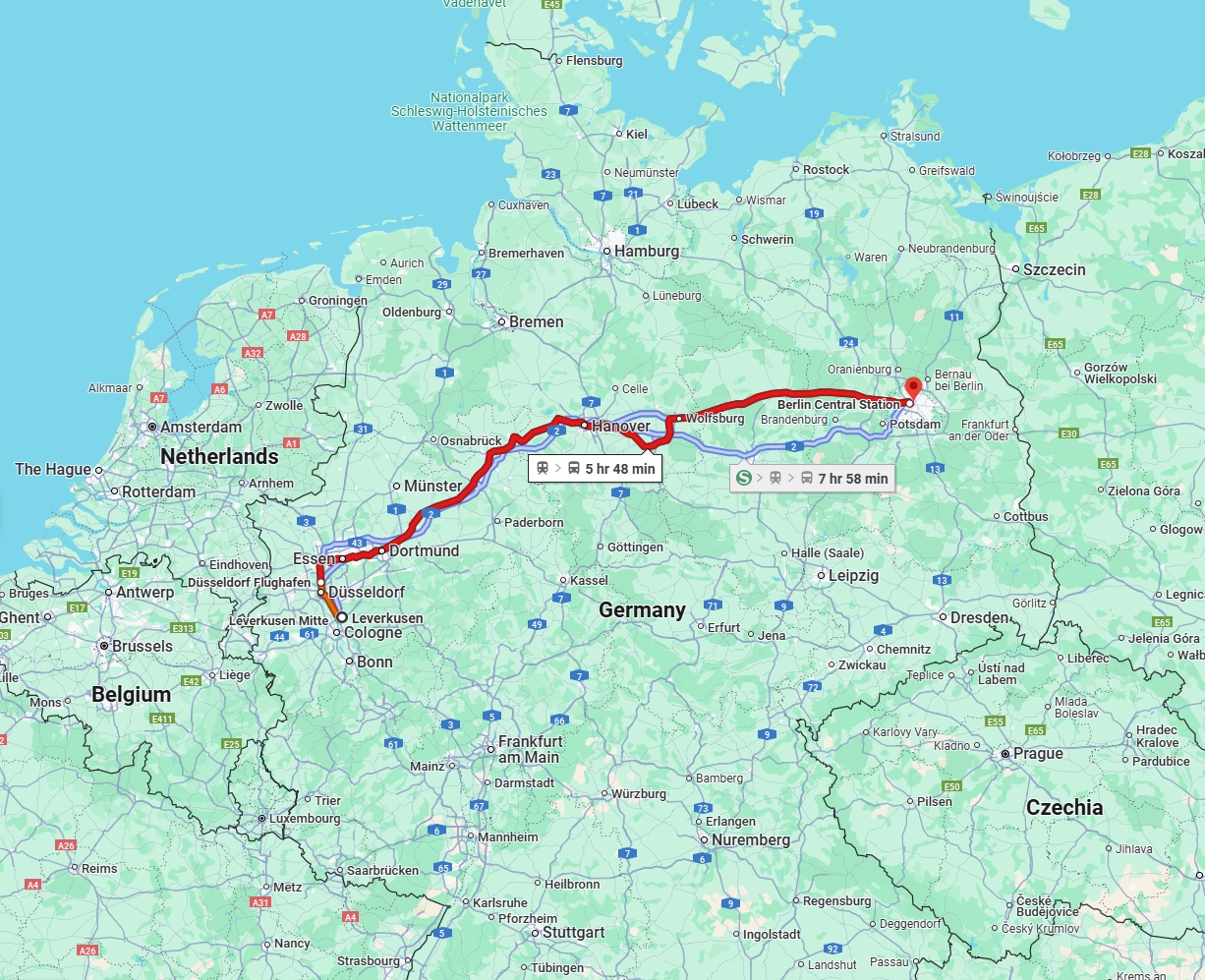 Anreise von Leverkusen Zu Berlin Über 