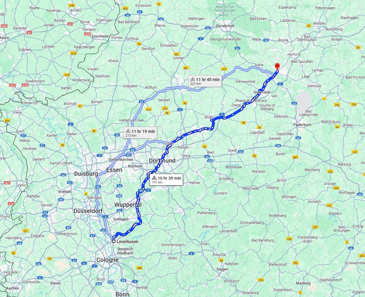 Anreise von Leverkusen Zu Bielefeld Über 