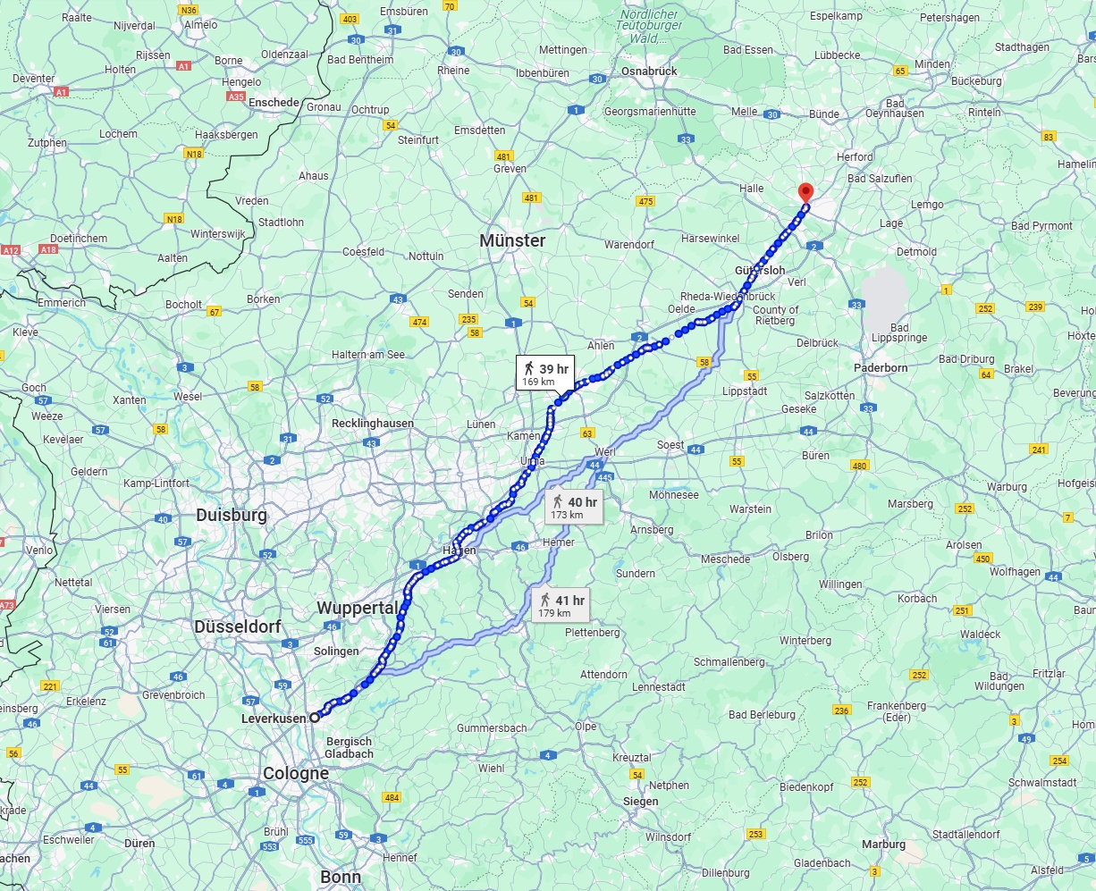 Anreise von Leverkusen Zu Bielefeld Über 