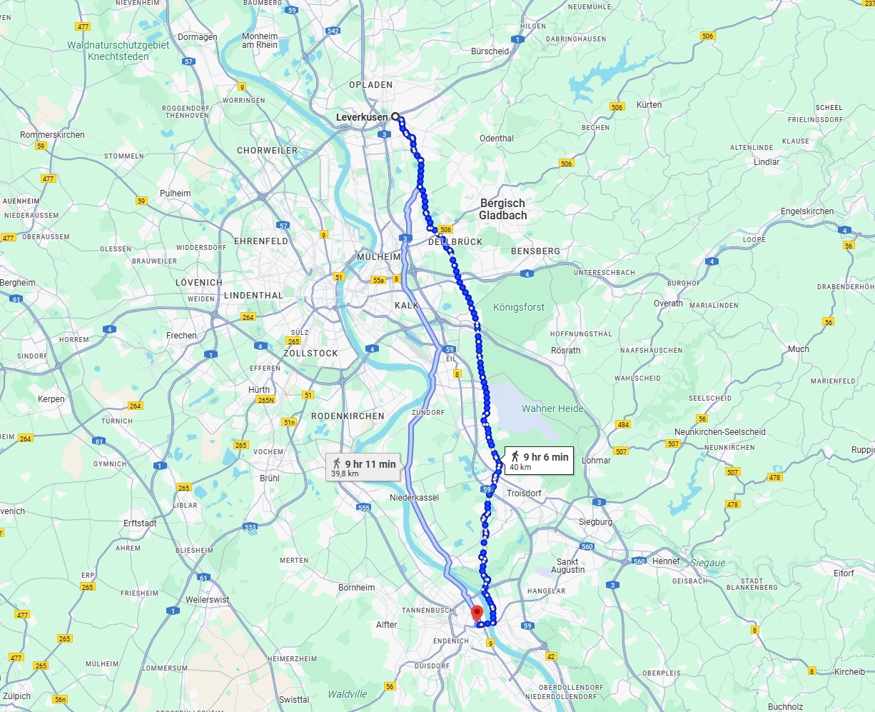 Anreise von Leverkusen Zu Bonn Über 