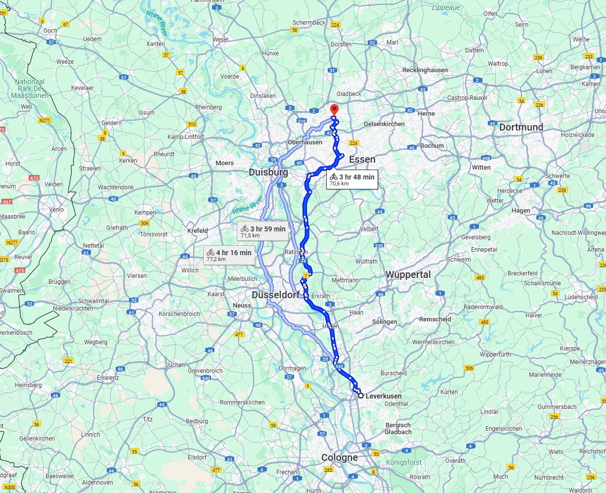 Anreise von Leverkusen Zu Bottrop Über 
