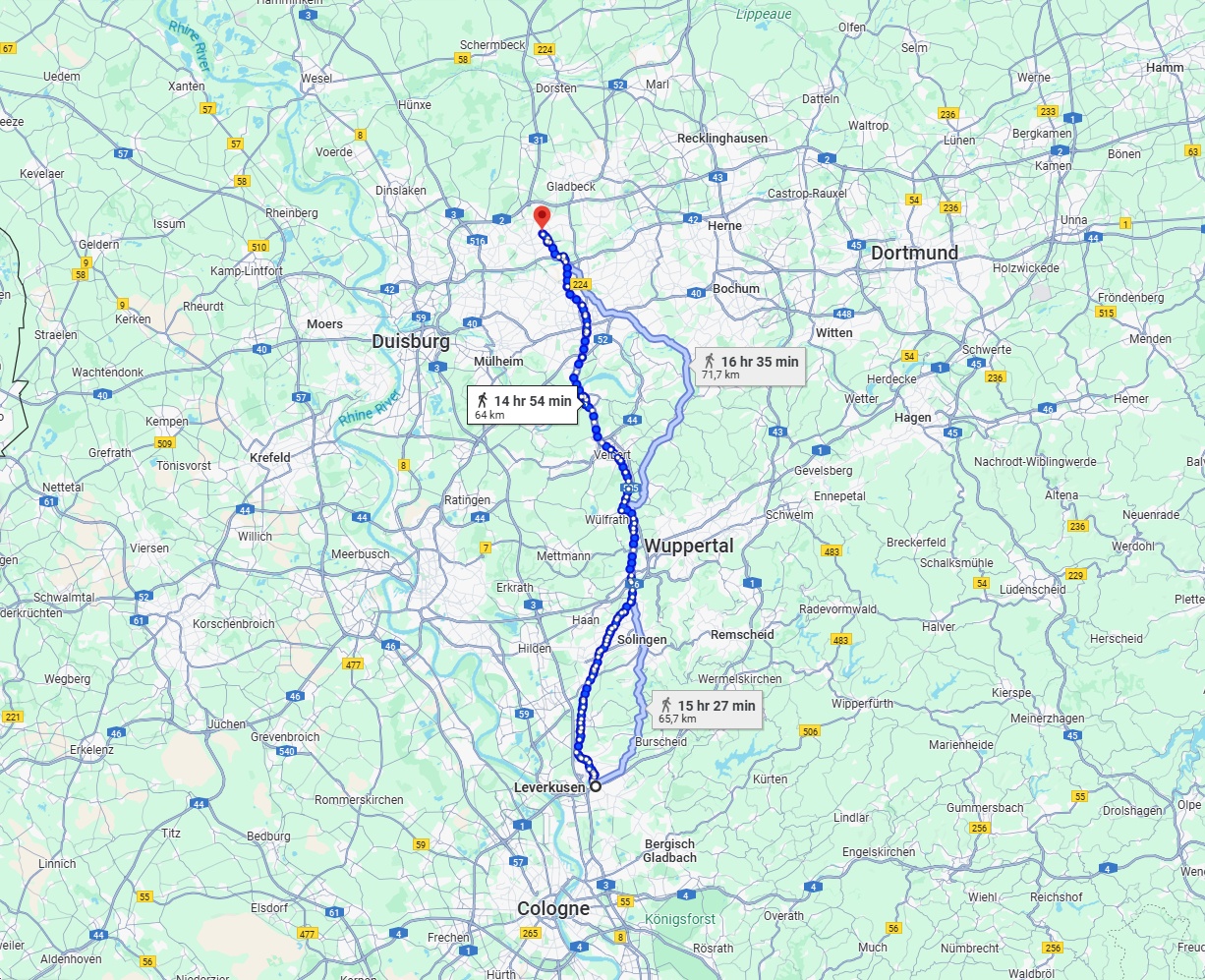 Anreise von Leverkusen Zu Bottrop Über 