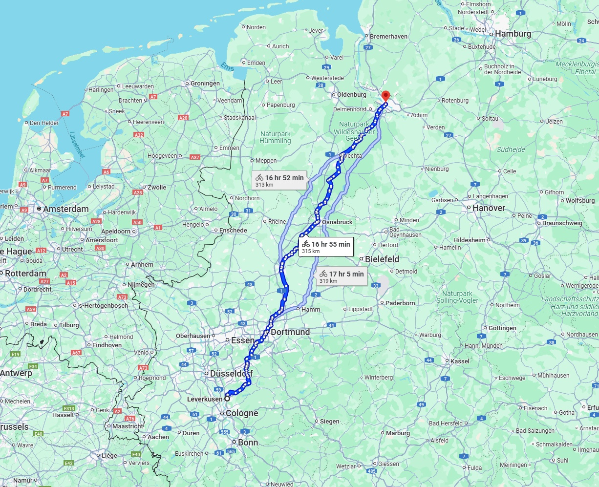 Anreise von Leverkusen Zu Bremen Über 