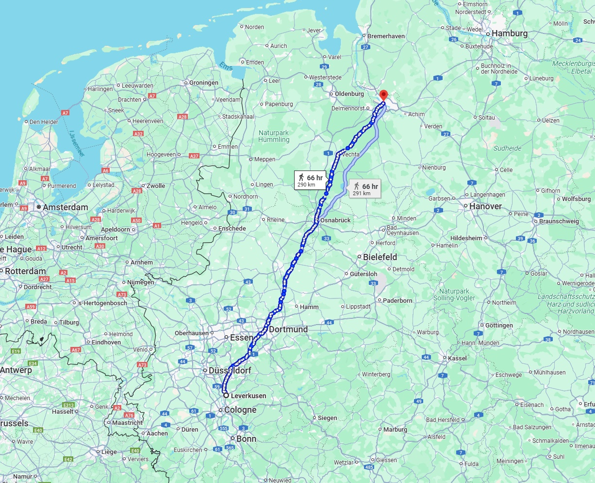 Anreise von Leverkusen Zu Bremen Über 