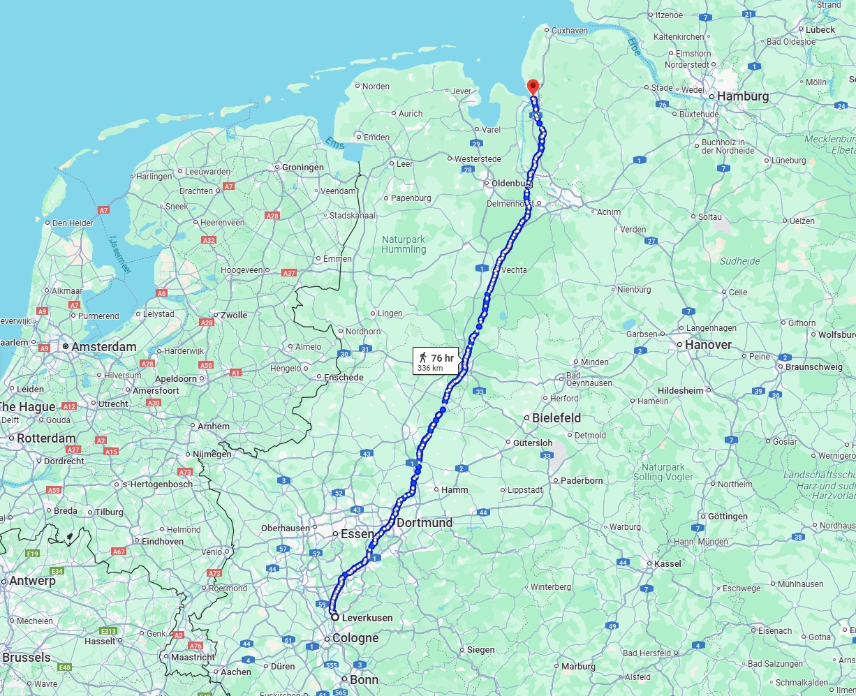 Anreise von Leverkusen Zu Bremerhaven Über 