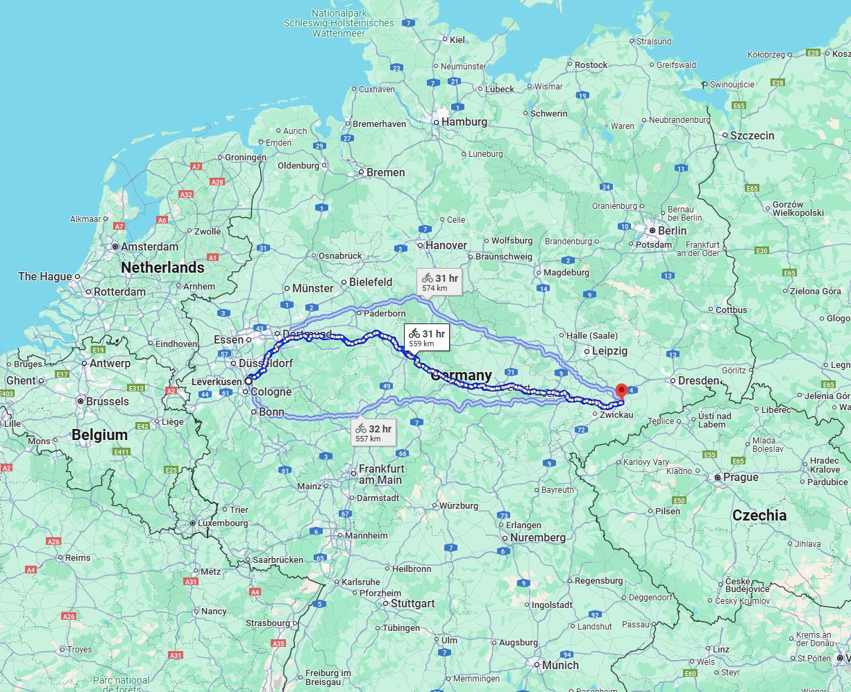 Anreise von Leverkusen Zu Chemnitz Über 