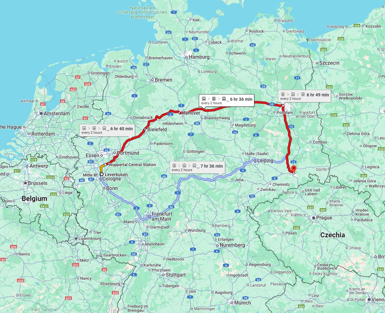Anreise von Leverkusen Zu Dresden Über 
