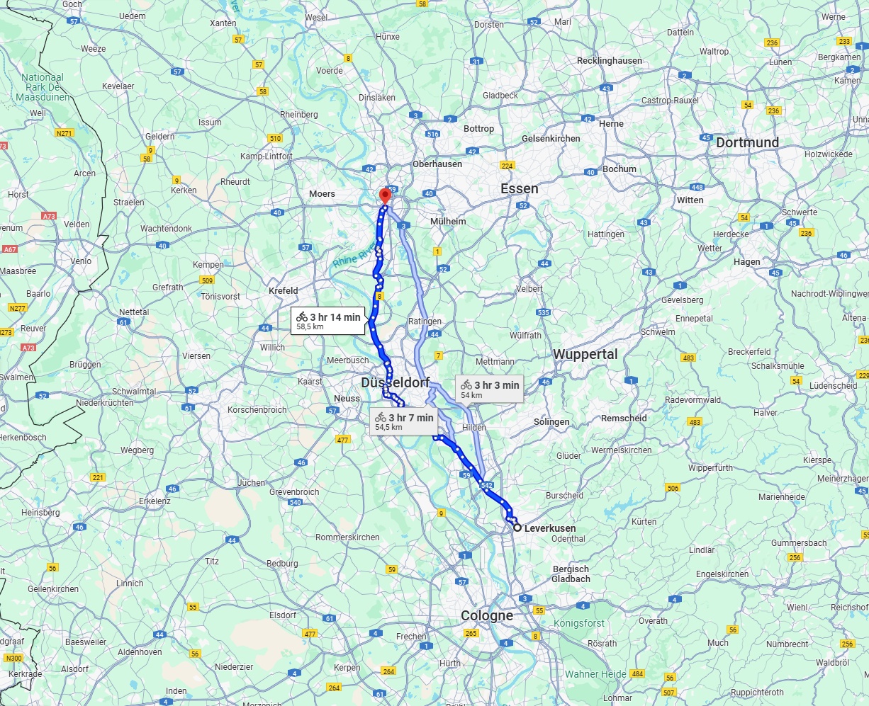 Anreise von Leverkusen Zu Duisburg Über 