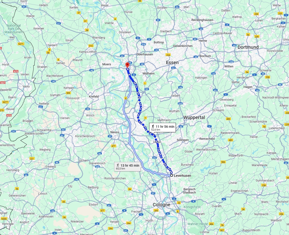 Anreise von Leverkusen Zu Duisburg Über 