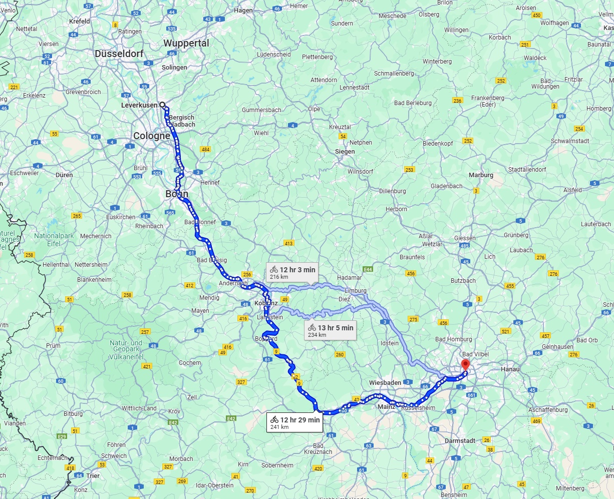 Anreise von Leverkusen Zu Frankfurt am Main Über 